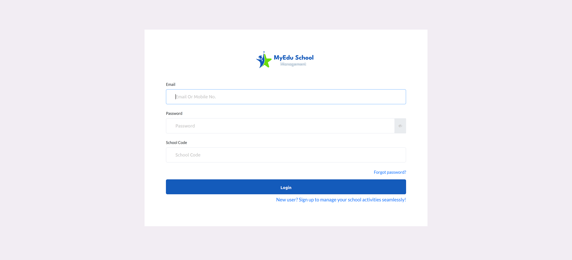 MyEdu School Mananagement
